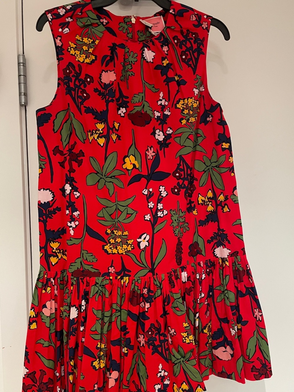 kate spade Red Floral Sleeveless Mini Dress